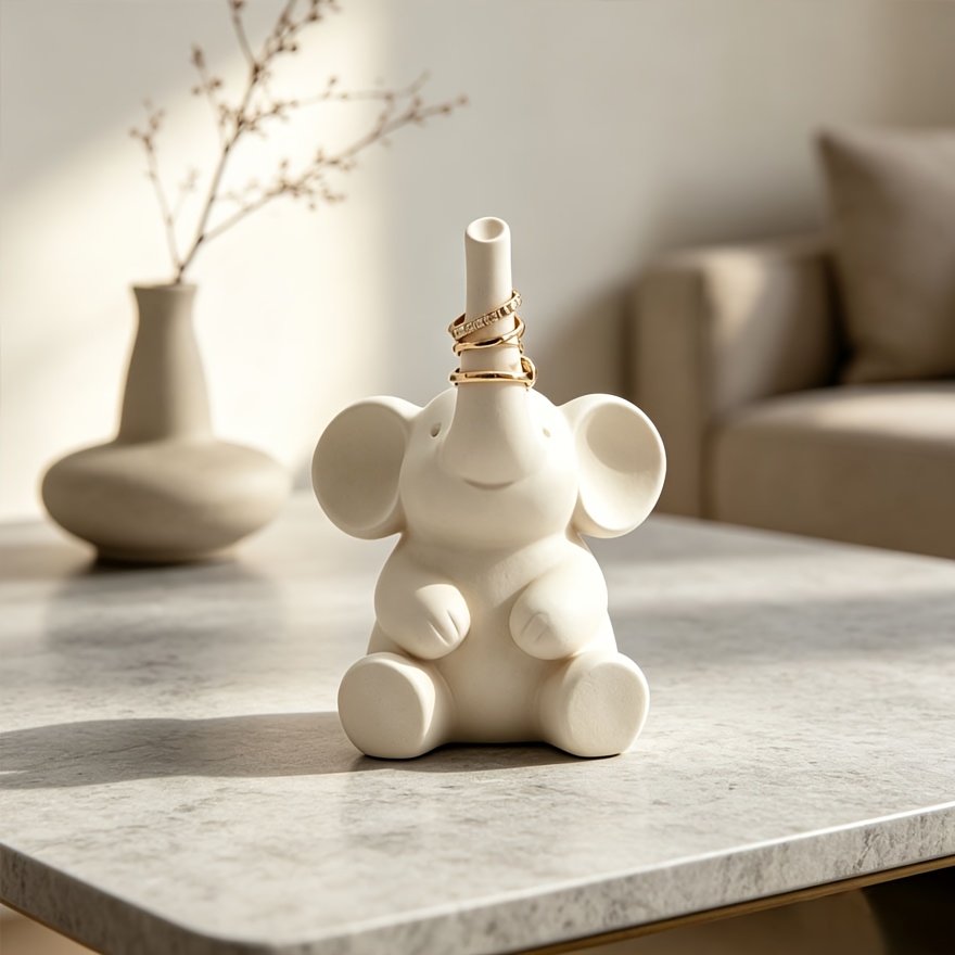 Cute Elephant Jewelry Stand for Organizing Accessories